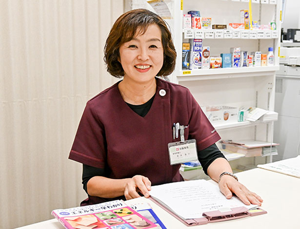 加藤薬局管理栄養士松永基子さんの写真